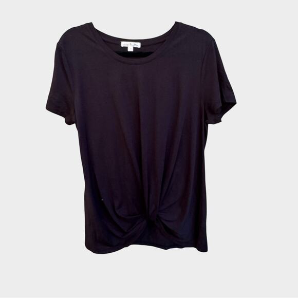 nine britton Tops - Nine Britton x Stitch Fix Black Knot Front Top, Medium